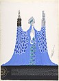 Costume design for "L'Océan Pacifique," George White's Scandals, New York, 1928, Erté (Romain de Tirtoff) French, born Russia, Gouache and metallic paint