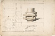 Projections of Columns, Anonymous, British, 18th century  British, Pen and black ink, brush and gray and brown wash