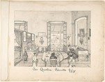 Our Quarters Calcutta, Anonymous, British, 19th century British, Pen and ink