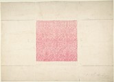 Design for Ornament, possibly Flocked Wallpaper, Anonymous, British, 19th century  British, Watercolor