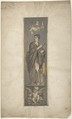Wall Decoration with Allegorical Figure of Riches, Anonymous, British, 19th century  British, Gouache