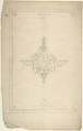Ceiling Design, Anonymous, British, 19th century British, Graphite