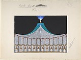 Design for Stage Set, "Petits Secrets Décor" for "Manhattan Mary," Majestic Theater, New York, Erté (Romain de Tirtoff) French, born Russia