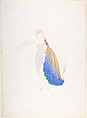 Design for Beaded Dress, Shoes, Bracelets and Headdress with Brightly Colored Bird for "Manhattan Mary," Majestic Theater, New York, Erté (Romain de Tirtoff) French, born Russia