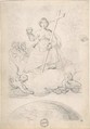 The Virgin of the Sacred Heart, Théodore Gericault (French, Rouen 1791–1824 Paris), Graphite on paper (watermark: J Wh[atman]/Turke[y mill]/1