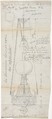 Design for a Hanging Lamp, Anonymous, British, 19th century  British, Graphite