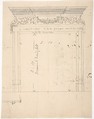 Design for a Fireplace, Anonymous, British, 19th century British, Graphite