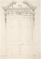 Design for a Doorway, Anonymous, British, 19th century British, Graphite