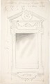 Design for a Drawing Room Mirror, for 11 Princes Gate, London, Anonymous, British, 19th century British, Graphite