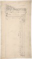 Design for a Door Frame, for 37 Tavistock Place, London, Anonymous, British, 19th century British, Graphite