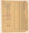 Bookcase of Cabinet Design, Anonymous, British, 19th century  British, Pen and ink