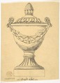 Classical Vase, Anonymous, British, 19th century  British, Pen and ink