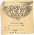 Vase, Anonymous, British, 19th century  British, Pen and ink