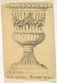Classical vase, Anonymous, British, 19th century  British, Pen and ink