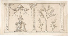 Design for a Frieze or Wall Decoration, Anonymous, British, 19th century  British, Pen and brown ink