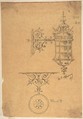 Wall-mounted Lamp Design, Richardson Ellson & Co., Pen and ink