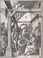 The Adoration of the Magi, Albrecht Dürer (German, Nuremberg 1471–1528 Nuremberg), Woodcut