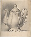Design for a Tea Pot Removed from the Factory Record Book, Haviland & Co. (American and French, 1864–1931), Pen and ink and graphite