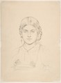 Bust of a Gypsy Girl, Ascribed to Jean Auguste Dominique Ingres (French, Montauban 1780–1867 Paris), Graphite on wove paper