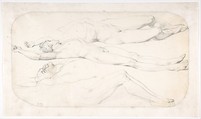 Studies for the Cadaver of Acron, Jean Auguste Dominique Ingres French, Graphite on wove paper