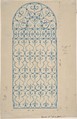 Wrought Iron Gate Design (recto); Sketches for Bracket (verso), Anonymous, British, 19th century, Watercolor (recto); graphite (verso)