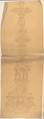 Metal Candlestick with Classical Ornament, Anonymous, British, 19th century  British, Pen and brown ink