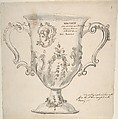 A Silver Urn, inscribed "MDCCXXIX...John Sudbury...Johanni Bateman", Anonymous, British, 19th century British, Pen and ink, brush and gray wash