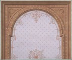 Design for Ceiling, Hôtel Cottier, Jules-Edmond-Charles Lachaise (French, died 1897), Watercolor