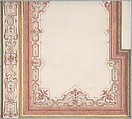 Ceiling Design for Madame Hope's Bedroom, Jules-Edmond-Charles Lachaise French, Watercolor, gouache, gilt