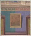 Design for Elevation of the Duchess of Newcastle's Bedroom, Hôtel Hope, Jules-Edmond-Charles Lachaise (French, died 1897), Gouache, watercolor, and gilt