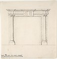 Fireplace Design, Anonymous, British, 19th century  British, Graphite