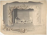 Iron Grate with Acanthus Ornament, Anonymous, British, 19th century British, Brush and bray and brown wash with touches of watercolor