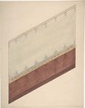Pompeiian Design for Paneling, Jules-Edmond-Charles Lachaise (French, died 1897), Pen and black ink, graphite, and watercolor