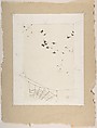 A Swarm of Flies above a Spider's Web, Alexandre-Louis Leloir French, Pen and brown ink with graphite on chine collé