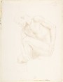 Study of a Figure, Alphonse Legros (French, Dijon 1837–1911 Watford, Hertfordshire), Metalpoint