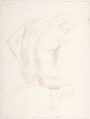 Study of a Figure, Alphonse Legros  French and British, Silverpoint on white prepared paper