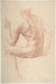 Study of a Figure, Alphonse Legros (French, Dijon 1837–1911 Watford, Hertfordshire), Red chalk