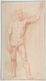 Study of a Figure, Alphonse Legros (French, Dijon 1837–1911 Watford, Hertfordshire), Red chalk