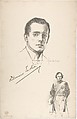 Portrait Head of the actor Dennis Eadie, also shown full-length in costume, Portrait after Charles A. Buchel (British (born Germany), Mainz 1872–1950), Lithograph