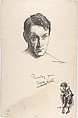 Portrait Head of the actor Alfred Lester, also shown full-length in costume, Portrait after Charles A. Buchel (British (born Germany), Mainz 1872–1950), Lithograph