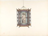 Hanging Lantern, Anonymous, Chinese, 19th century  Chinese, Pen and ink and gouache