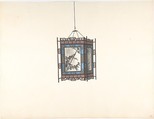 Hanging Lantern, Anonymous, Chinese, 19th century  Chinese, Pen and ink and gouache