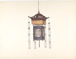 Hanging Lantern, Anonymous, Chinese, 19th century  Chinese, Pen and ink and gouache