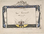Lunar Law, Charles Meryon (French, 1821–1868), Pen and brown ink, brush and brown and colored washes, graphite, on etching