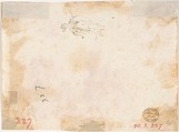 Group of Standing and Seated Female Figures (recto); Costumed Female Figure (verso), attributed to Francesco Allegrini (Italian, Cantiano (?) 1615/20–after 1679 Gubbio (?)), Red chalk (recto).  Pen and brown ink sketch of a costumed female figure (verso)
