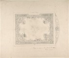Design for Ceiling, Charles Monblond (French, 19th century), Graphite