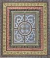Design for Ceiling with Plant and Arabesque Decoration, Charles Monblond (French, 19th century), Watercolor and gilt