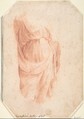 Study of Drapery (Probably After the Antique), Domenico Beccafumi  Italian, Red chalk