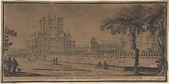 Veue et Perspective du Chasteau d'Amboille, Nicolas Perelle (French, Paris 1631–1695 Orléans), Pen and black ink with brush and gray wash