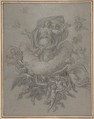The Assumption of the Virgin, Nicolas de Plattemontagne (French, Paris 1631–1706 Paris), Black chalk, heightened with white on gray paper